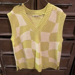 Oversized sweater vest